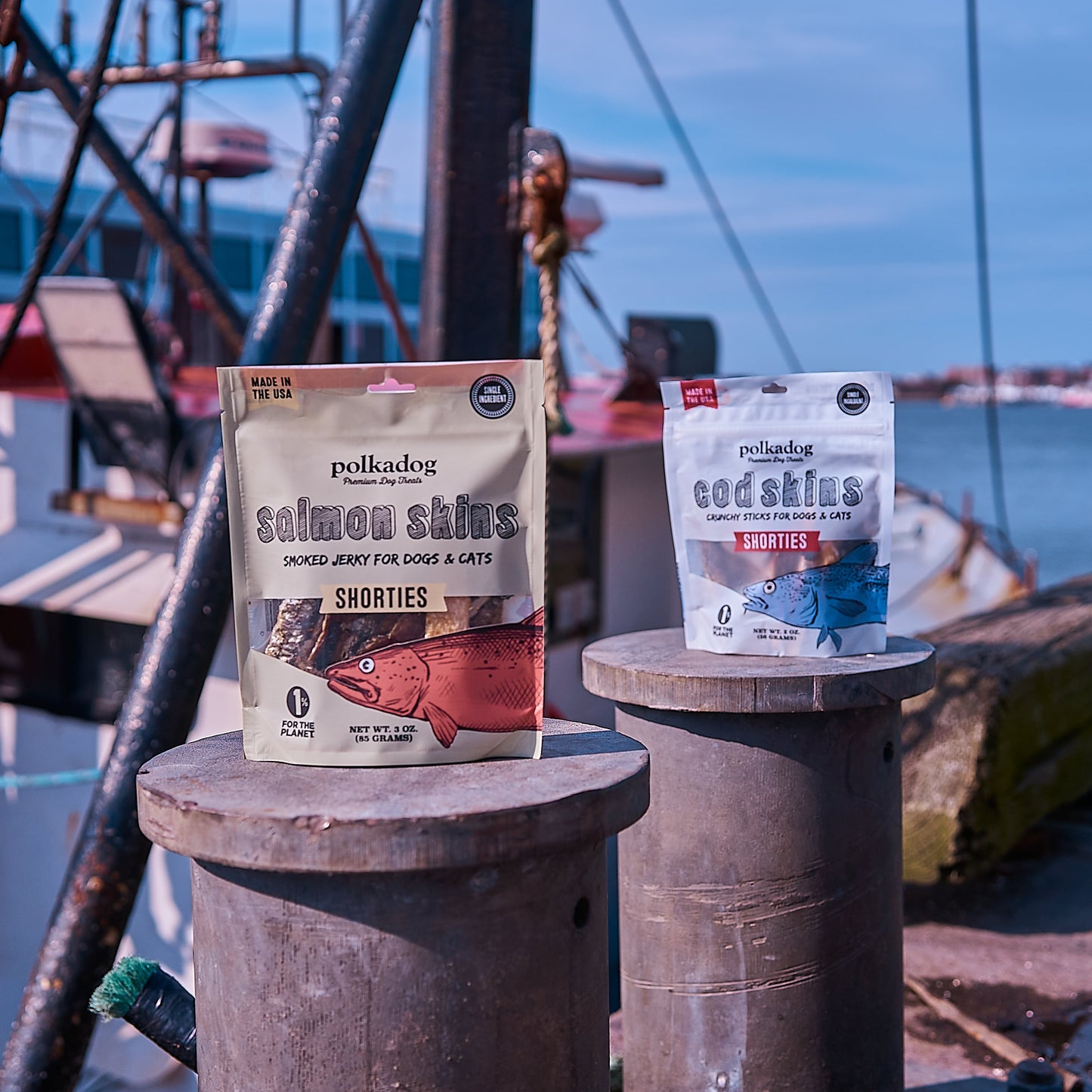 Polkadog Salmon Skins Shorties