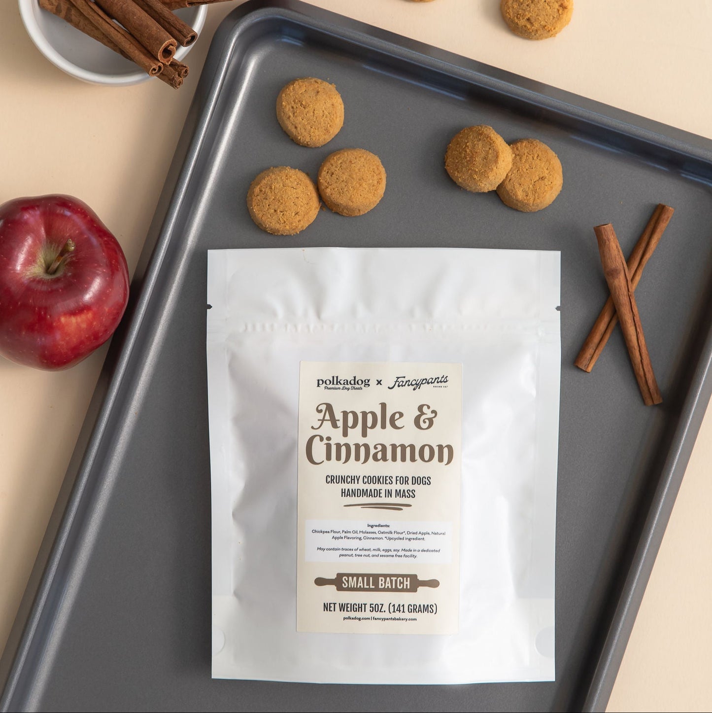 Polkadog x Fancypants Apple & Cinnamon Cookies