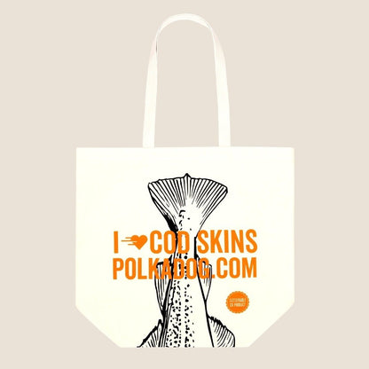 Polkadog Canvas Tote Bag